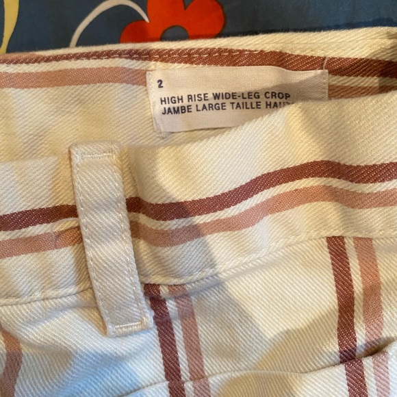 high-rise stripe wide-leg pants - Picture 2 of 4